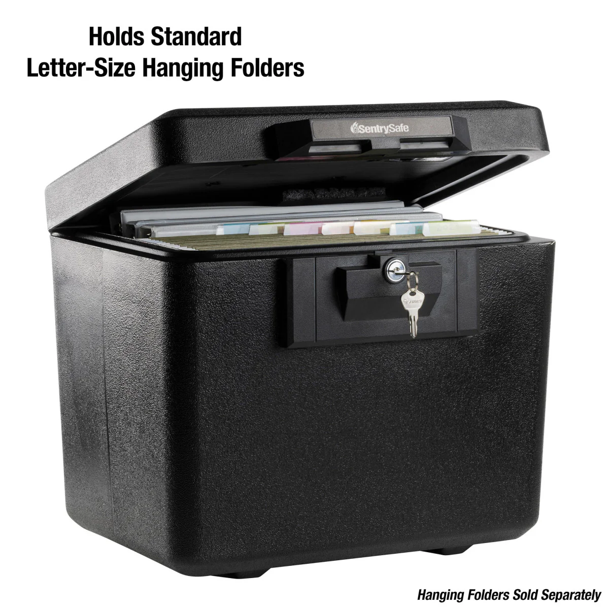 Small Black Fireproof File Cabinet, 13.6 in x 15.3 in x 12.1 in - Image 4