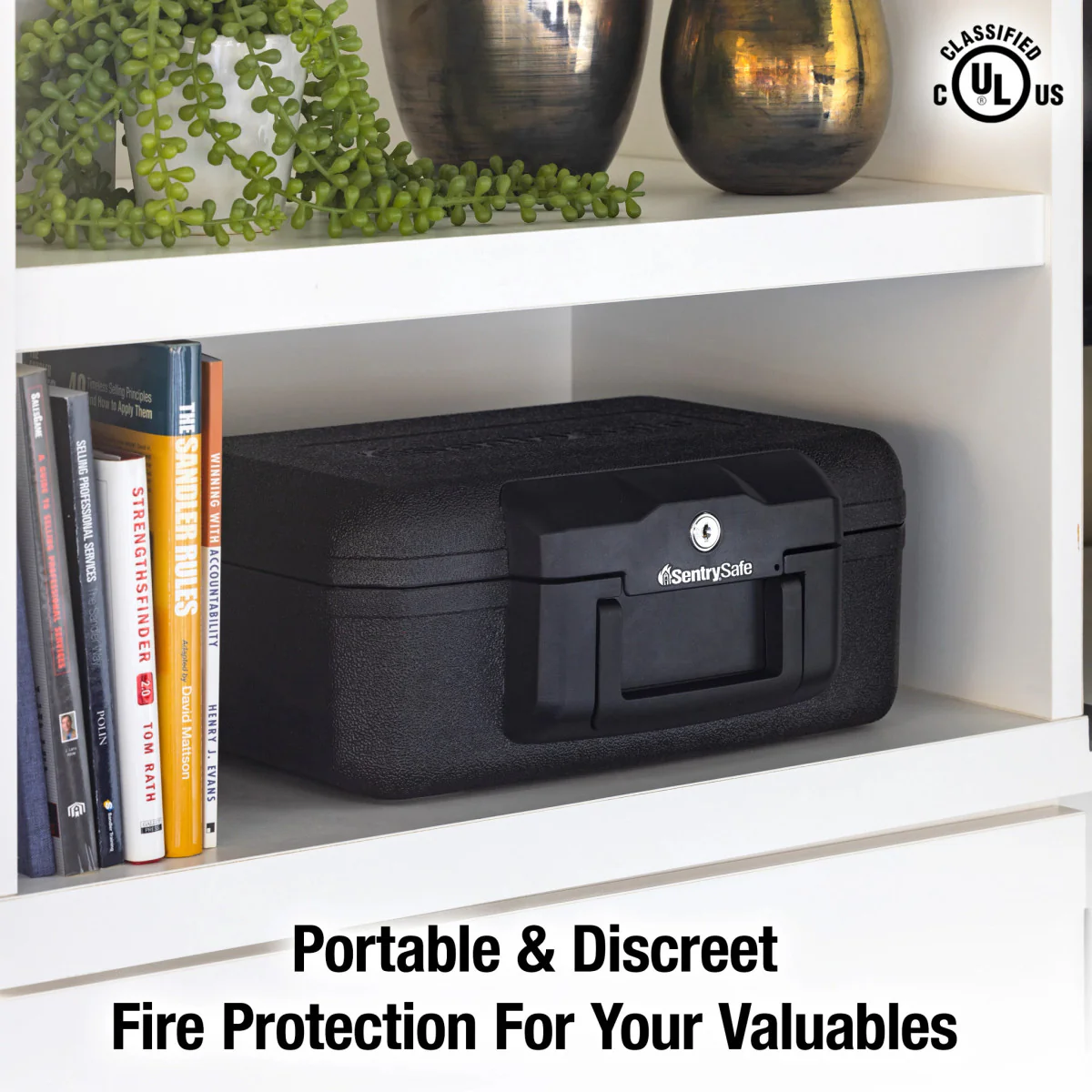 Small Fire Chest with Carrying Handle, 6.1 in x 14.3 in x 11.2 in - Image 5