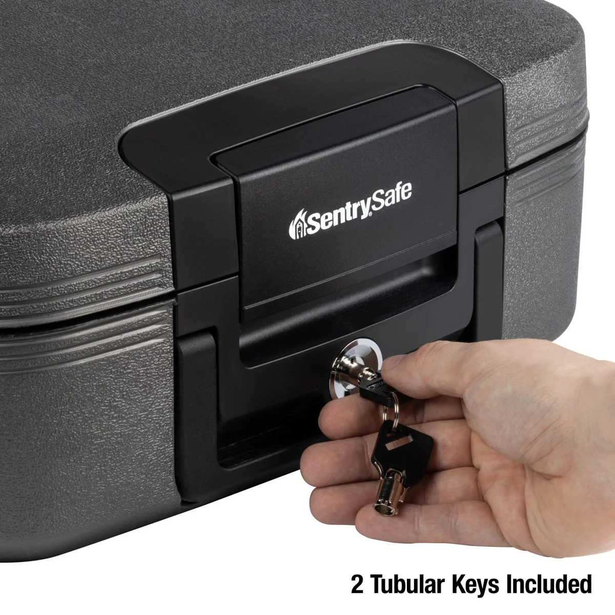 Black Water and Fire Chest with Privacy Key, 6.6 in x 15.4 in x 14.3 in - Image 4