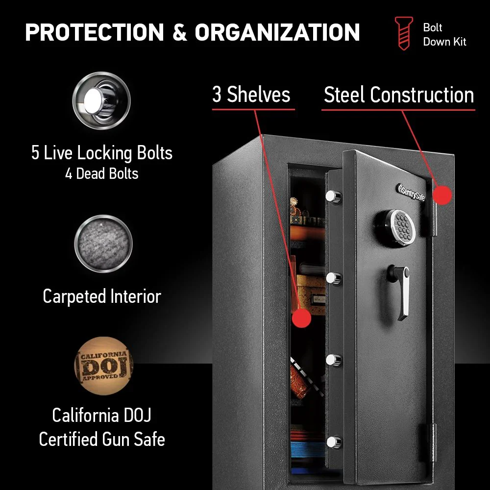 Extra Large Waterproof and Fireproof Safe with Digital Keypad, 37.7 in x 21.7 in x 19.0 in - Image 2