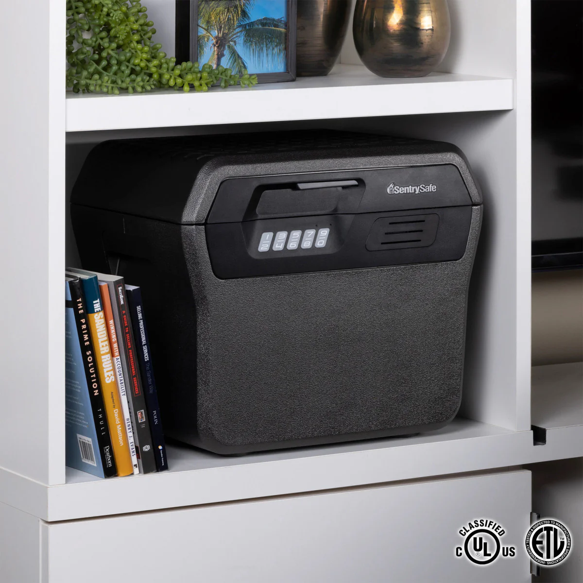 Gray Water and Fire Safe File Cabinet, 14.1 in x 16.6 in x 13.8 in - Image 9