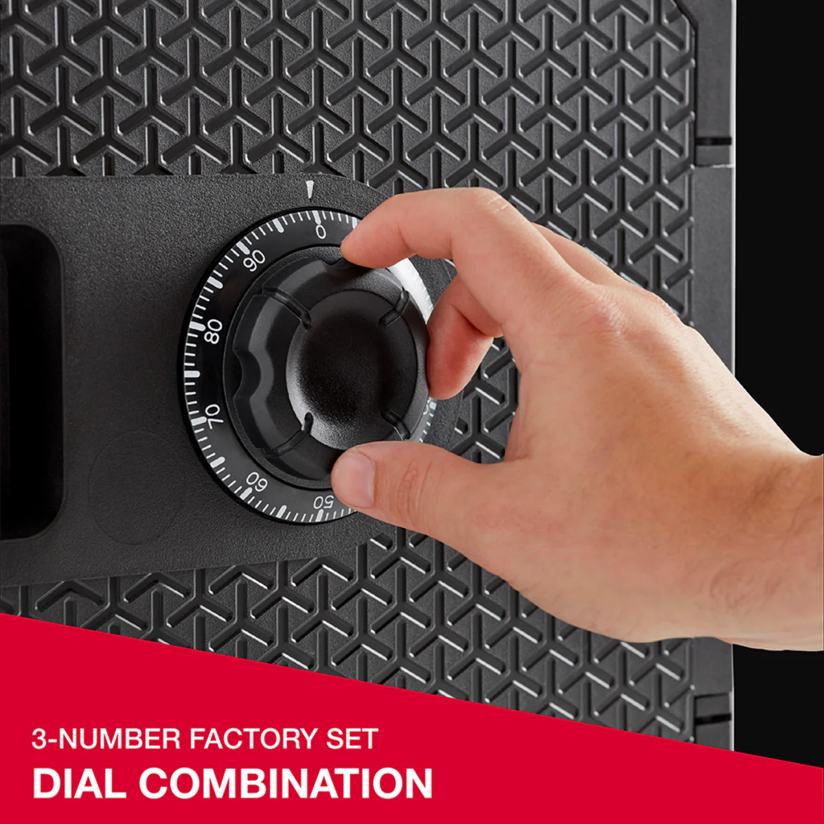 Black Fireproof Safe with Combination Dial, 13.7 in x 16.4 in x 18.8 in - Image 6