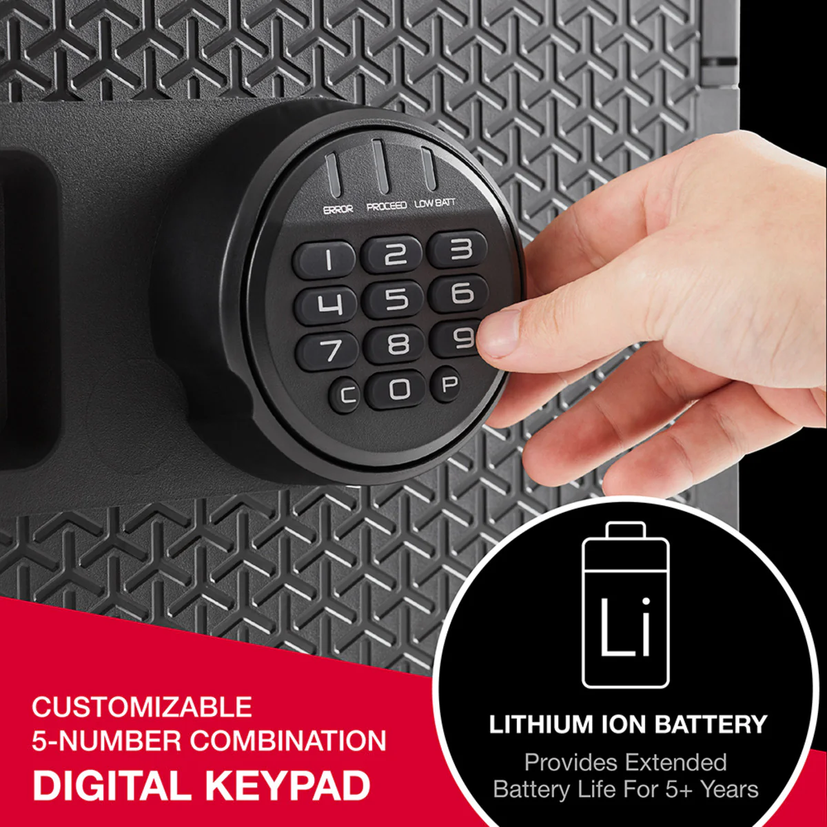 Fireproof Waterproof Safe Safe with Digital Keypad, 13.7 in x 16.4 in x 18.8 in - Image 6