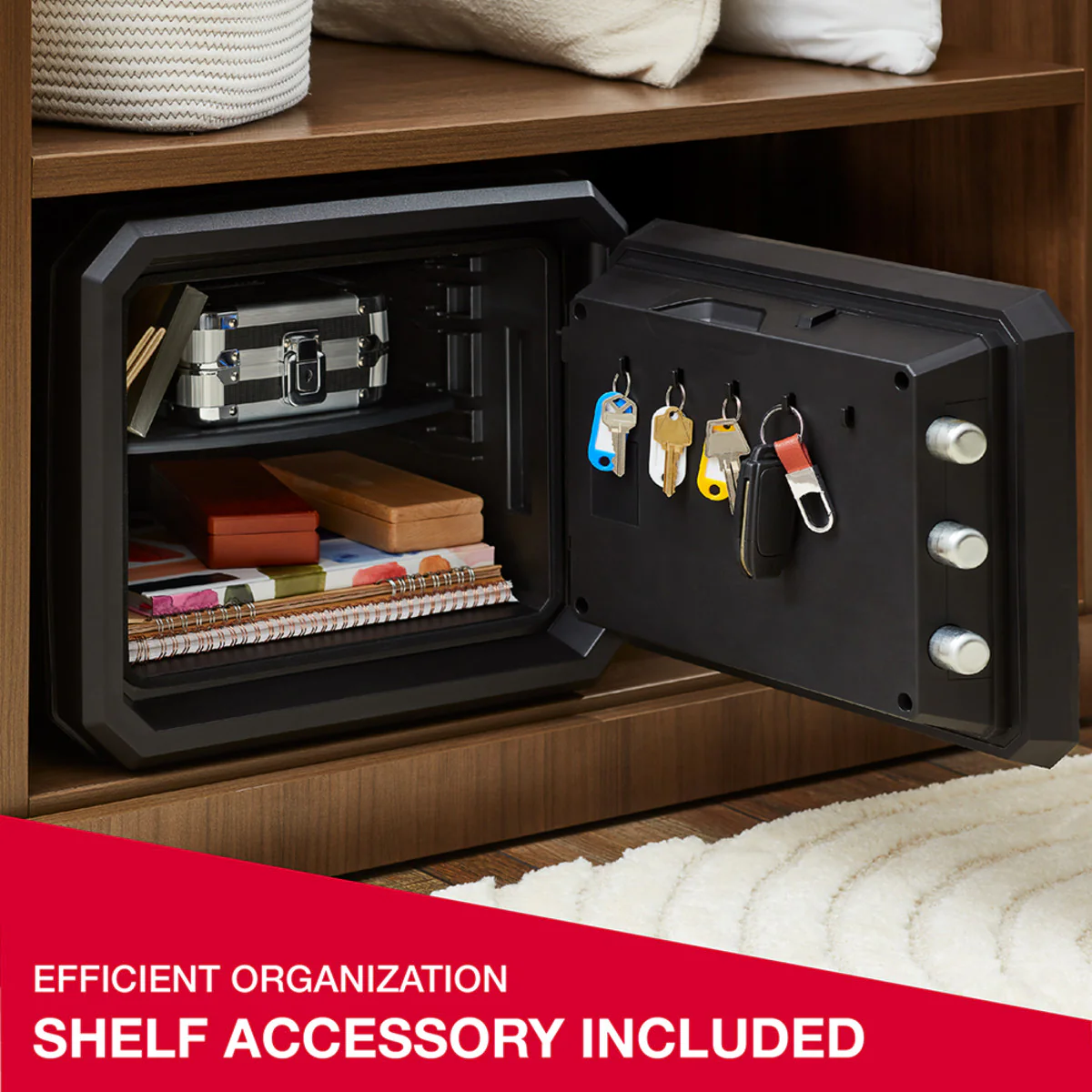 Fireproof Waterproof Safe with Digital Keypad, 13.7 in x 16.4 in x 18.8 in - Image 3