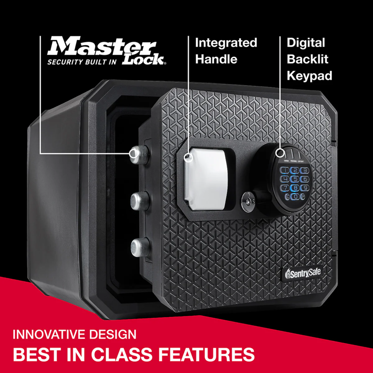 Fireproof Waterproof Safe with Backlit Digital Keypad and Override Key , 13.7 in x 16.4 in x 18.8 in - Image 4