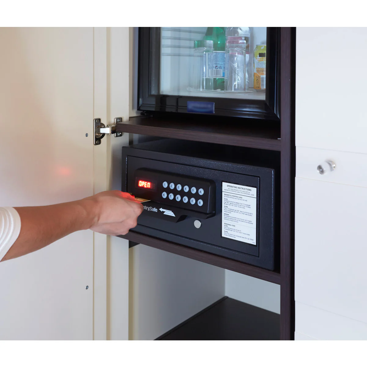 Black Card Swipe Hotel Safe, 9.0 in x 18.0 in x 16.0 in - Image 6