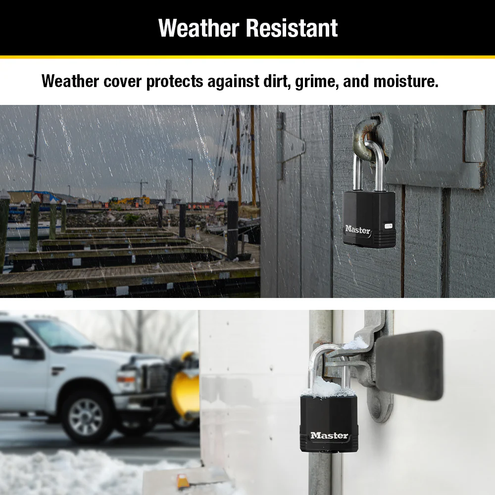 Magnum® Covered Laminated Steel Padlock M115XQLF; 4-Pack - Image 4