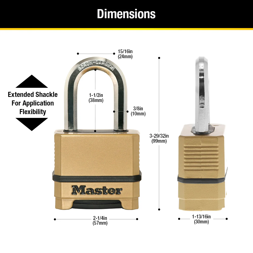 Magnum® Set Your Own Combination Padlock M175XDLF - Image 6