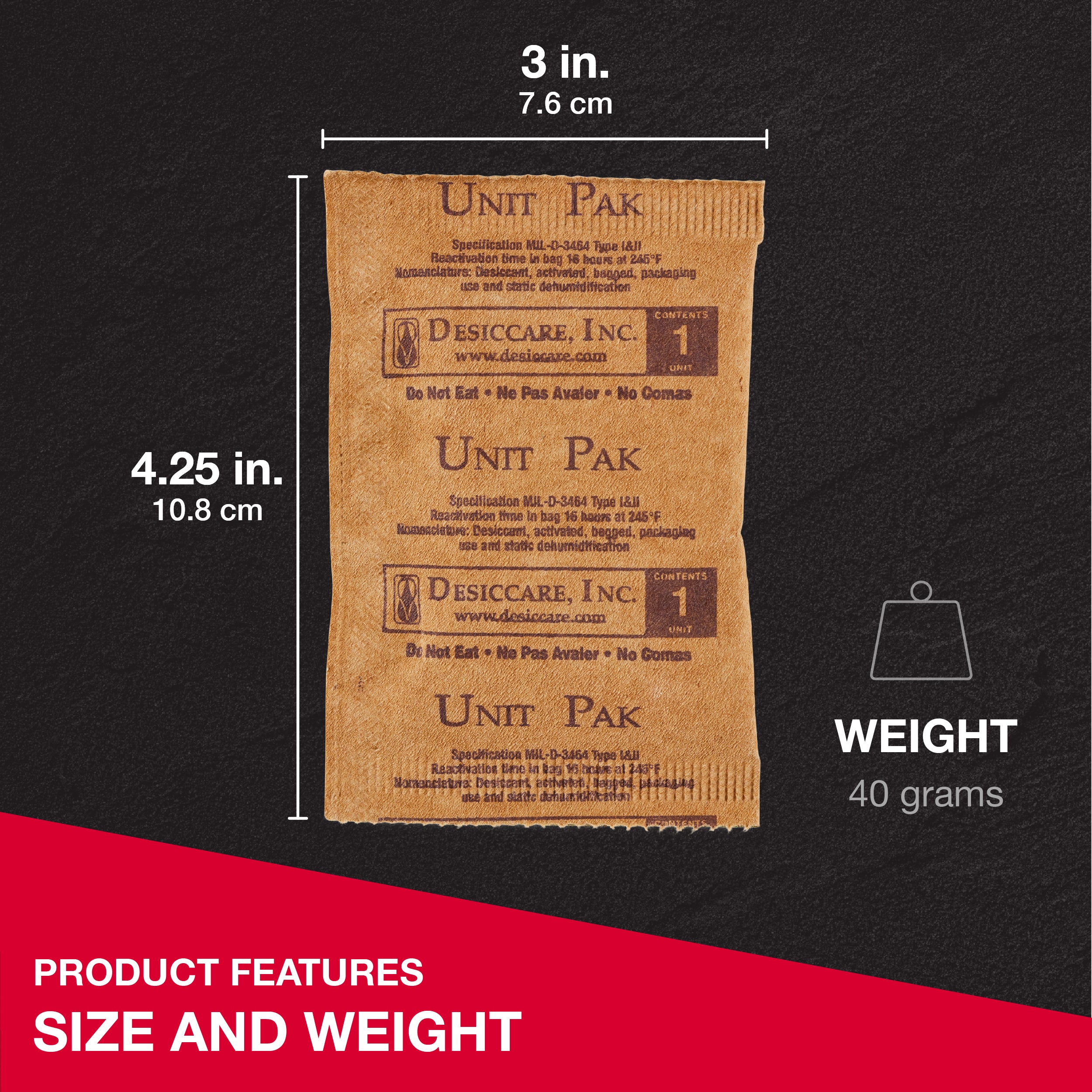 SentrySafe Approved Desiccant – Two 40 gram Packs P50200 - Image 3