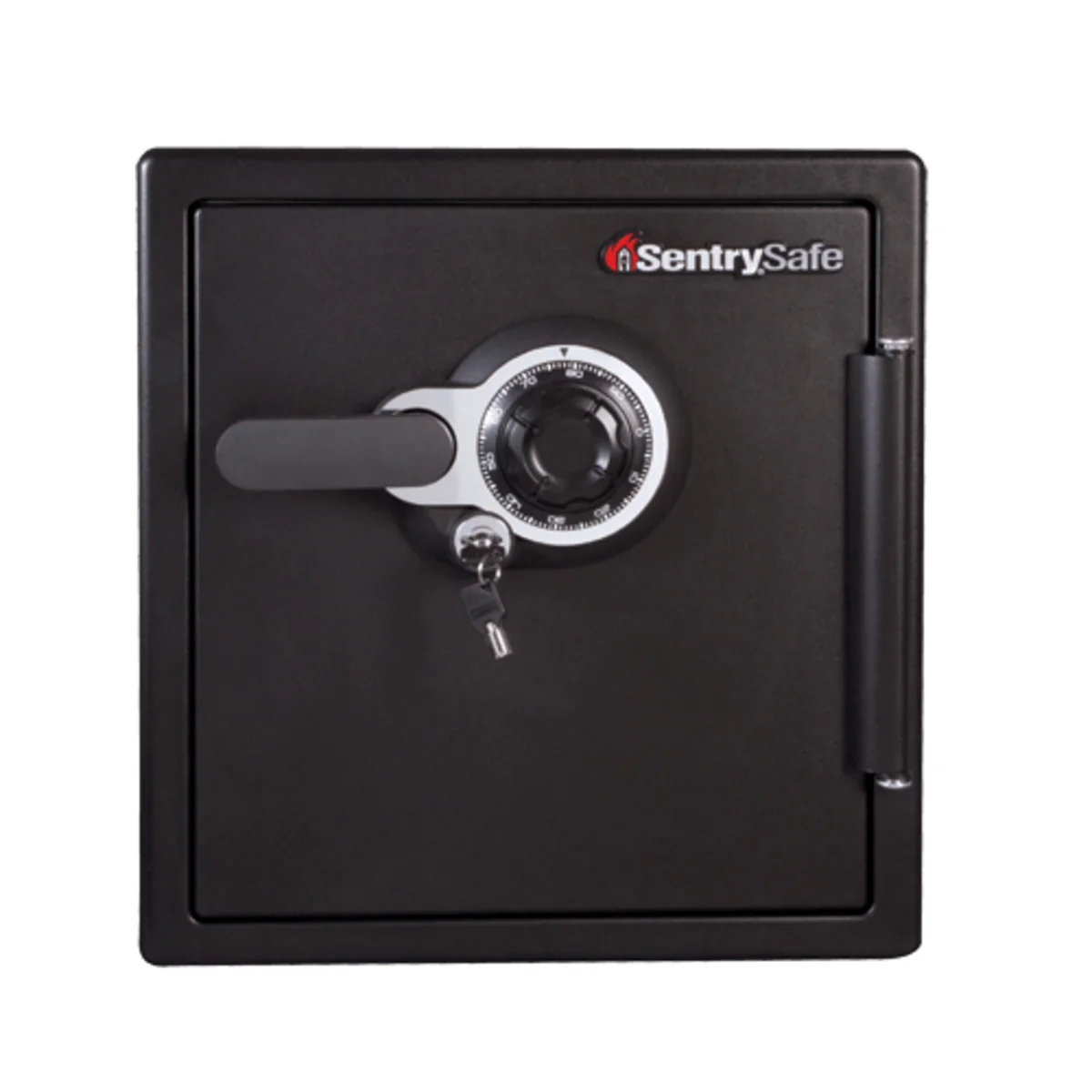 Large Steel Water and Fire Safe with Combination Dial and Key, 17.8 in x 16.3 in x 19.3 in - Image 4