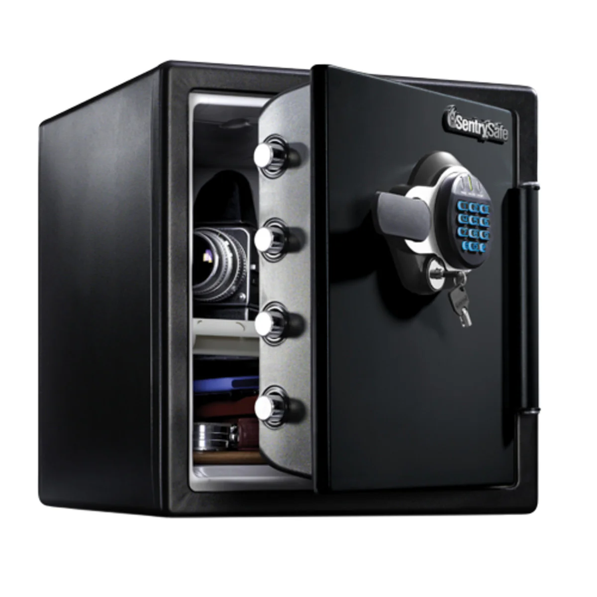 Water and Fire Safe with Digital Keypad and Key, 17.8 in x 16.3 in x 19.3 in - Image 3