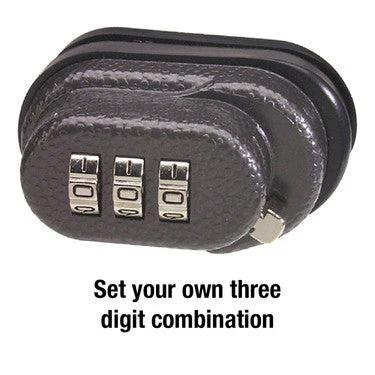 Steel and Zinc Combination Gun Trigger Lock, Set Your Own Combo - Image 3