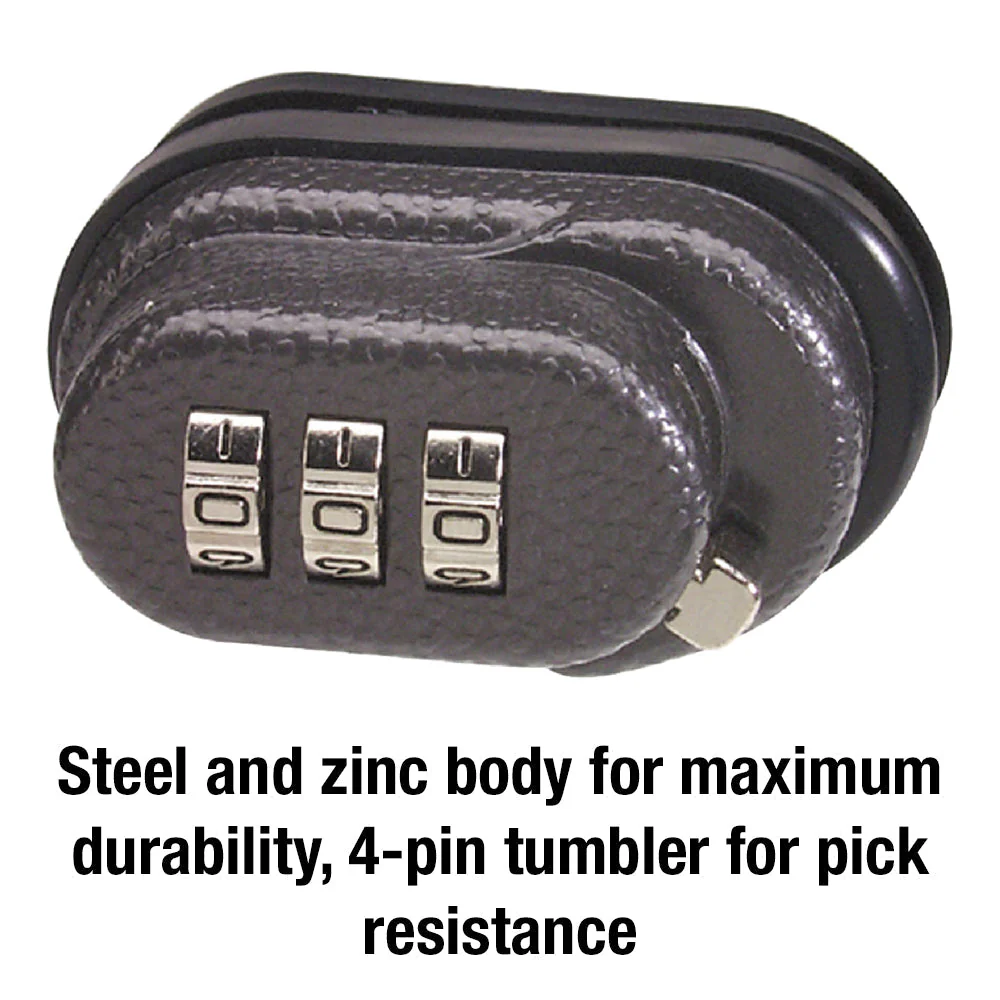 Steel and Zinc Combination Gun Trigger Lock, Set Your Own Combo - Image 4