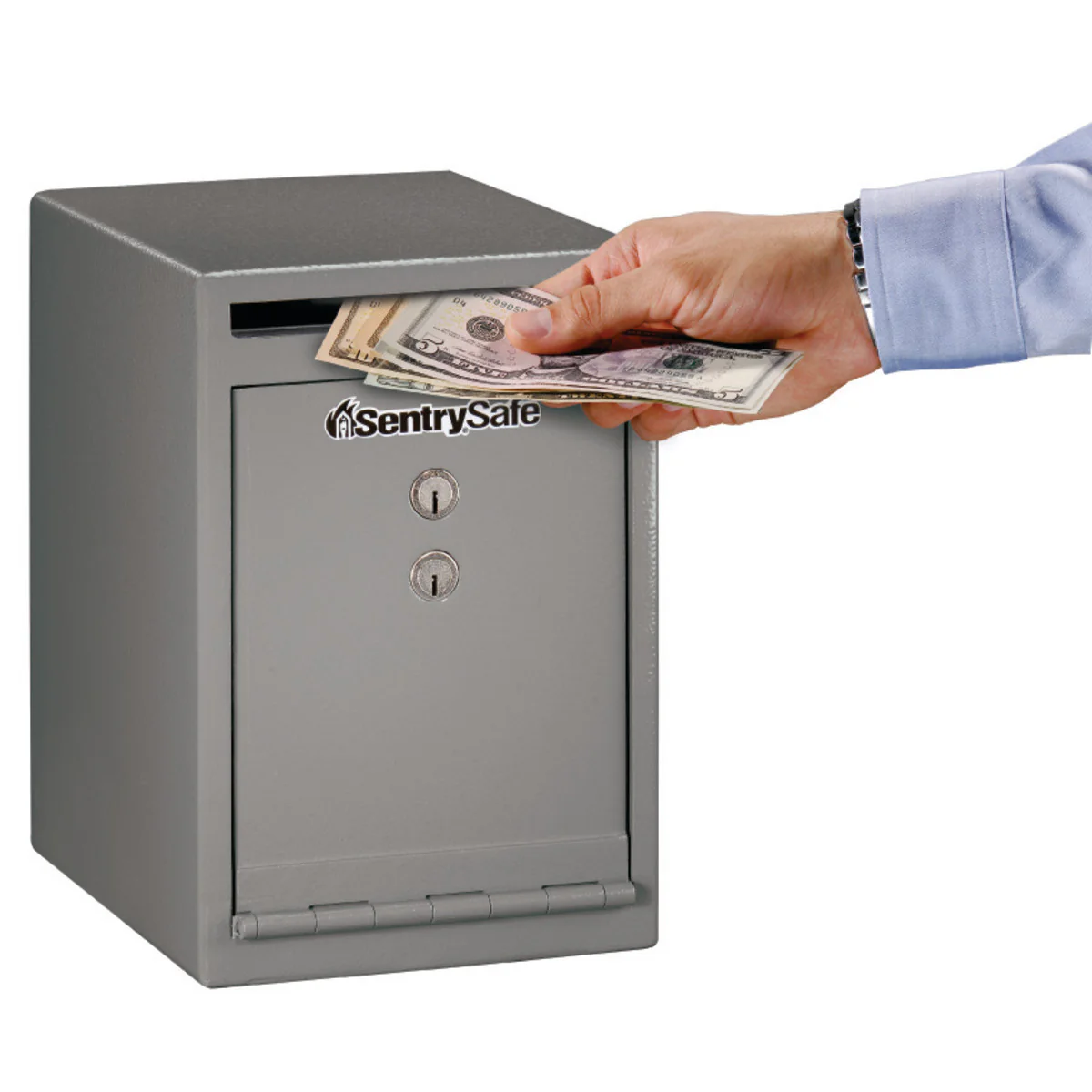 Large Steel Depository Safe, 12.0 in x 8.0 in x 10.3 in - Image 5