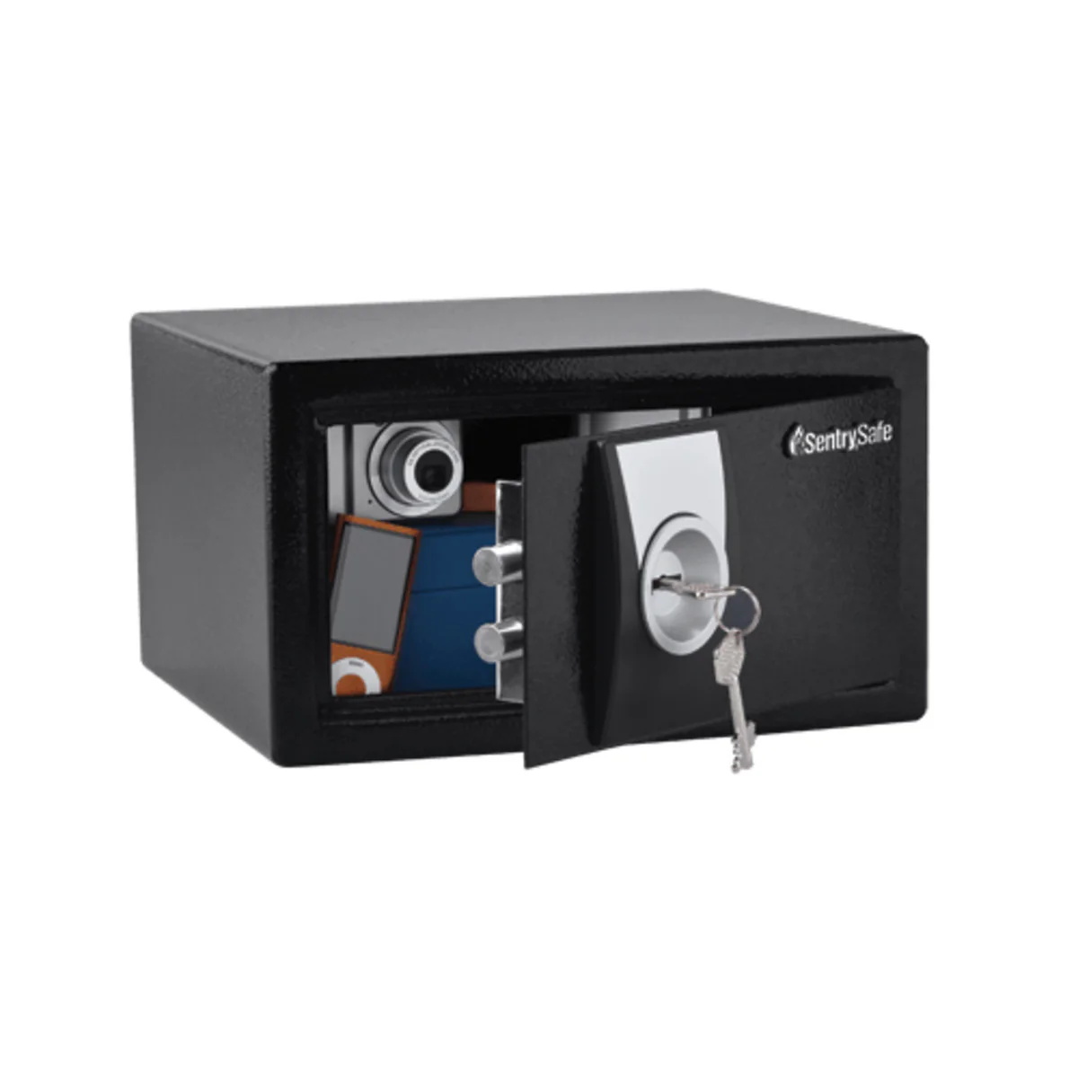 Steel Security Safe for Business with Key, 6.6 in x 11.4 in x 10.4 in - Image 2